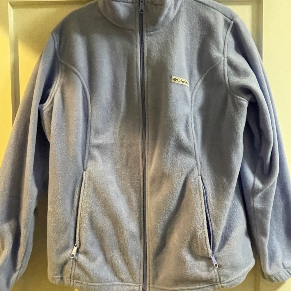 Columbia Periwinkle Blue Fleece Outerwear- looks more periwinkle in person
